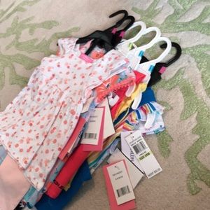 NWT Lot Baby girl Outfits and One Pieces